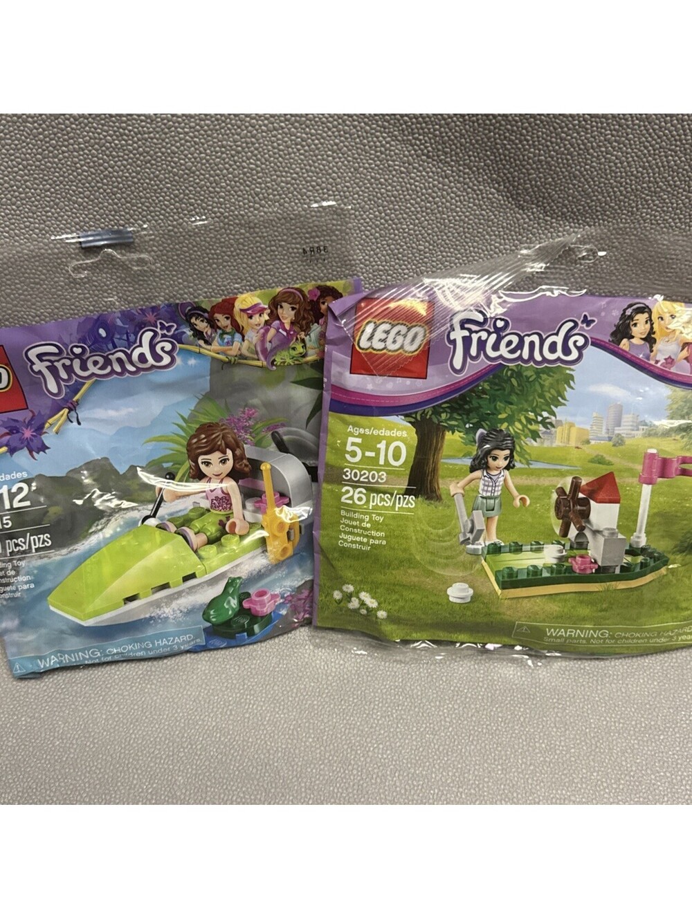 Lego Friends lot Of 2 Olivia Jungle Air Boat 30115 Emma Mini Golf 30203 Polybags